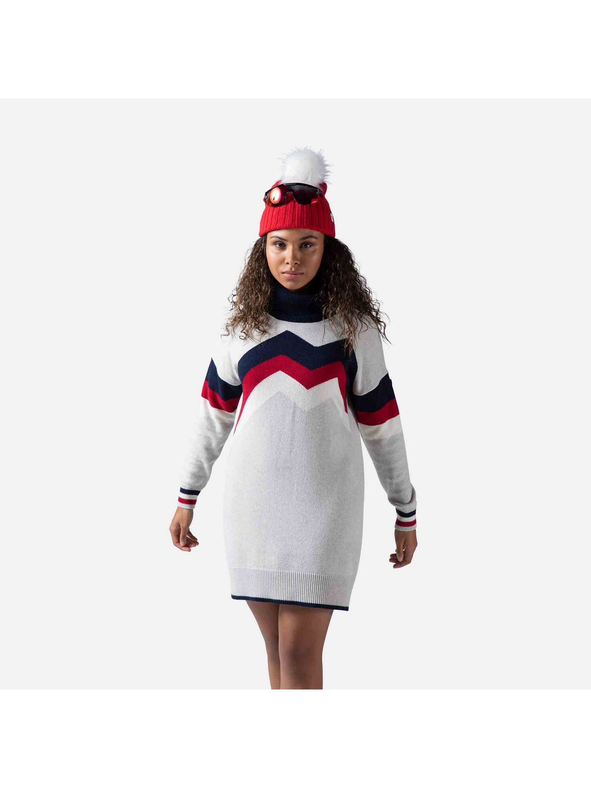 Sweter Rossignol W Mountain Knit Dress szary - Adventure Sports