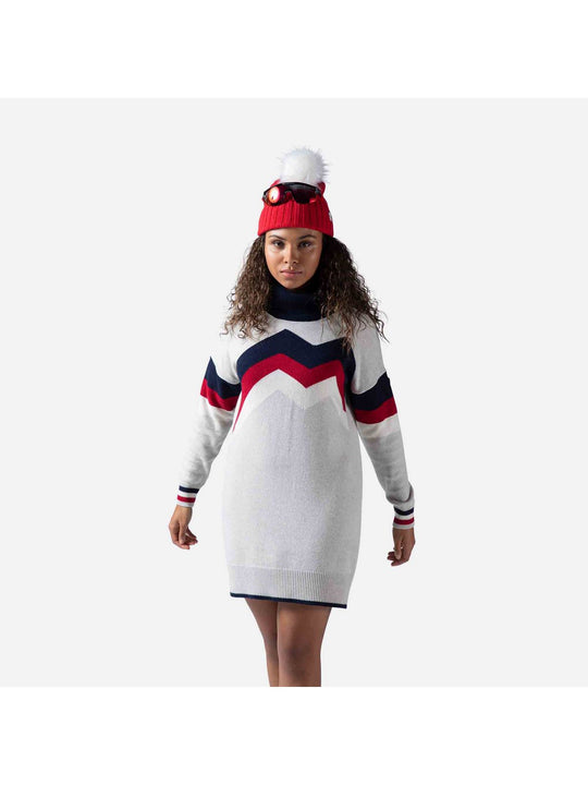 Sweter Rossignol W Mountain Knit Dress szary - Adventure Sports
