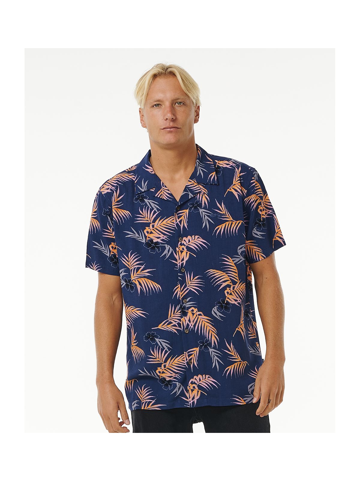 Koszula RIP CURL Surf Revival Floral S/S Shirt granatowy - Adventure Sports