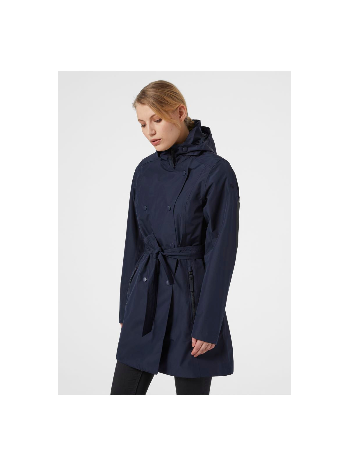 Płaszcz Helly Hansen W Welsey Ii Trench czarny - Adventure Sports