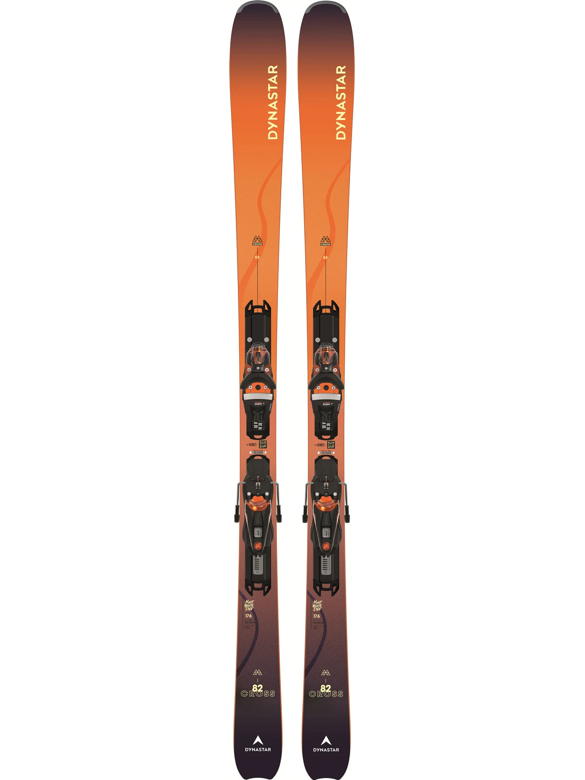Narty DYNASTAR M-Cross 82 + wiązania Nx 12 Konect Gw B90 Orange Metal