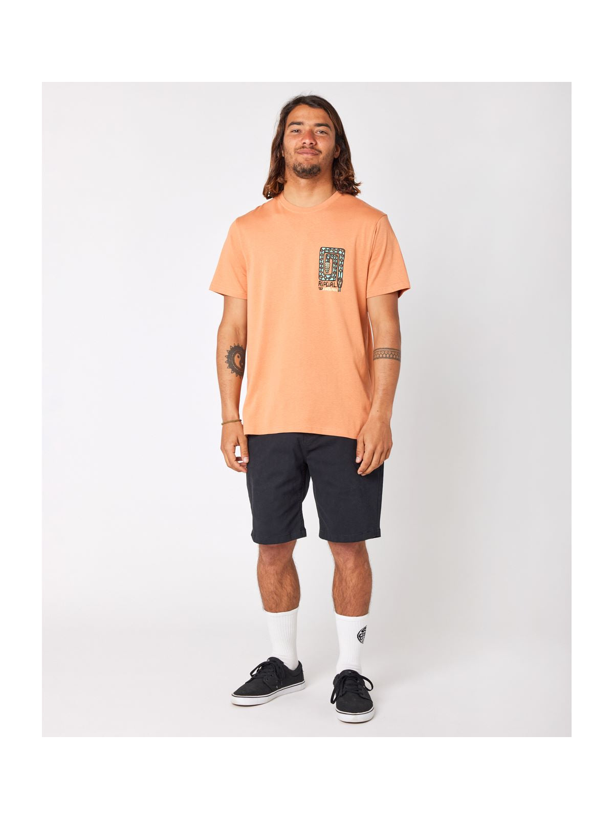 Koszulka RIP CURL Desti Animals Tee pomarańczowy - Adventure Sports