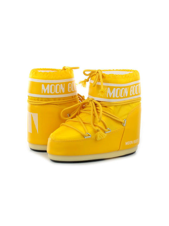Buty zimowe damskie MOON BOOT Icon Low Nylon zolte
