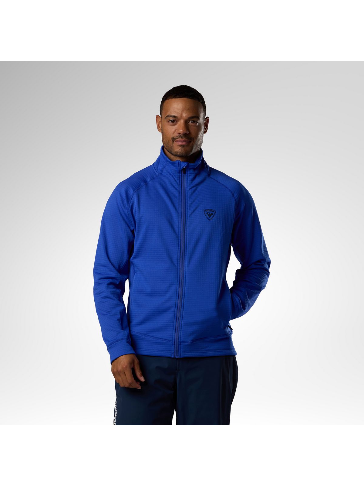 Bluza męska ROSSIGNOL Blackside Fleece Fz niebieska