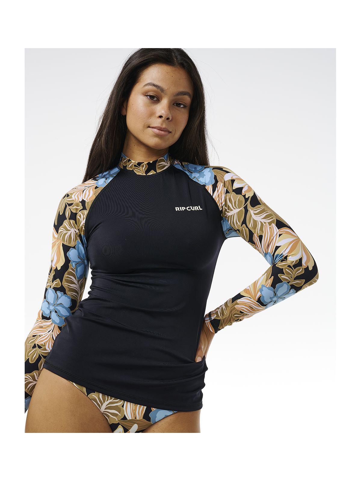 Lycra RIP CURL Follow The Sun Upf 50 L/S czarny - Adventure Sports