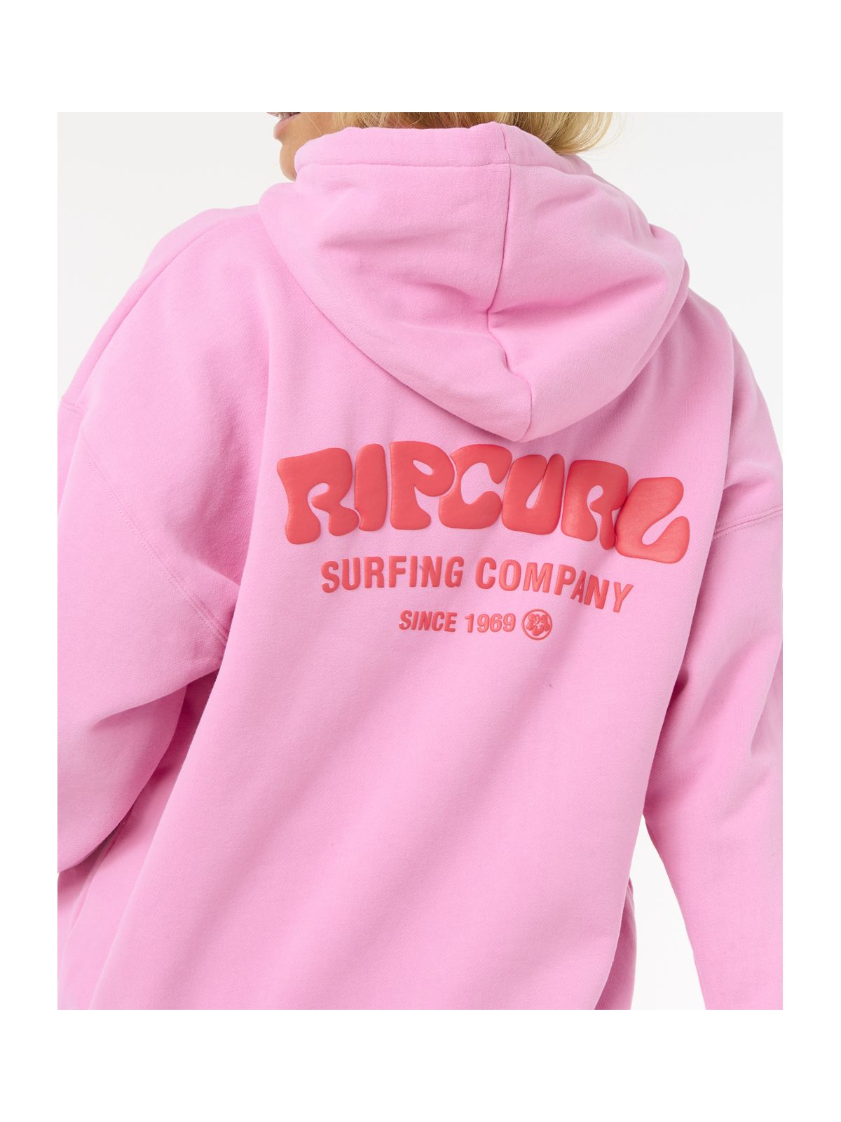 Bluza damska RIP CURL Surf Puff Heritage Hood różowa