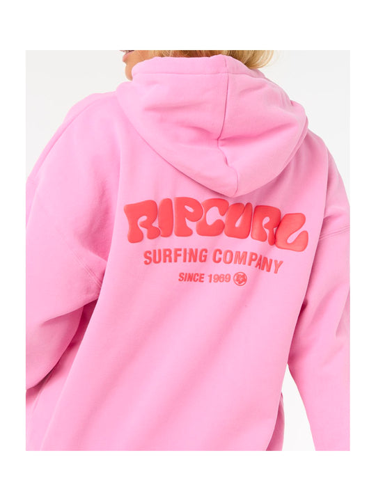 Bluza damska RIP CURL Surf Puff Heritage Hood różowa
