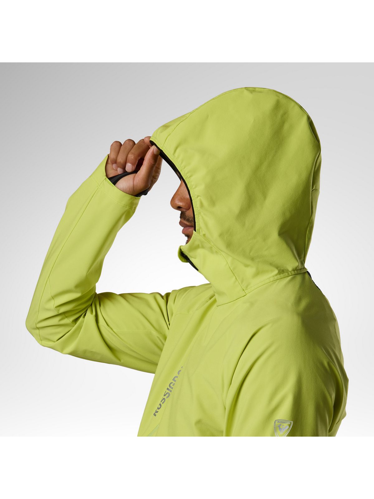 Kurtka męska ROSSIGNOL M Venon Wind Hoodie Jacket żółta