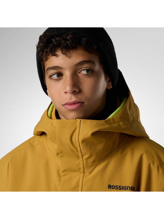 Kurtka narciarska juniorska ROSSIGNOL Jr Outerlimits Insulated Jkt brązowa
