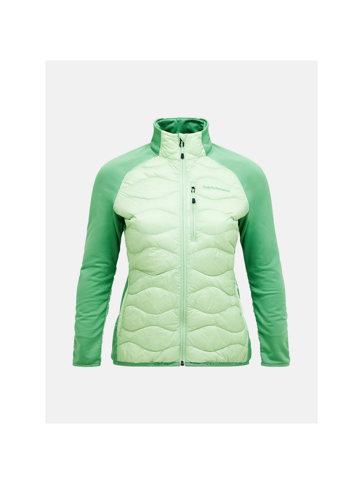 Kurtka puchowa damska PEAK PERFORMANCE Helium Hybrid Down Jacket Women zielony - Adventure Sports