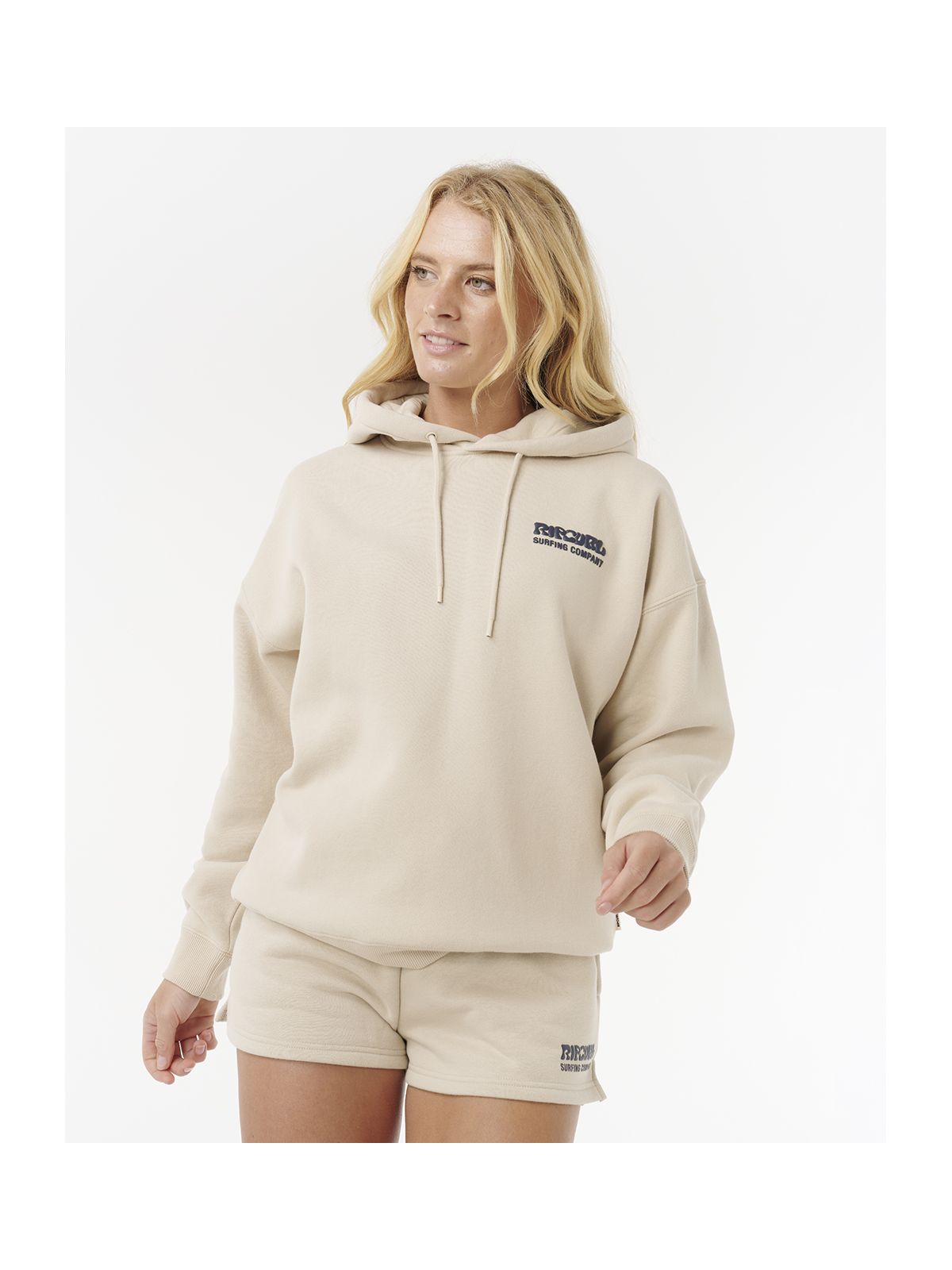 Bluza RIP CURL Surf Puff Heritage Hood beżowa