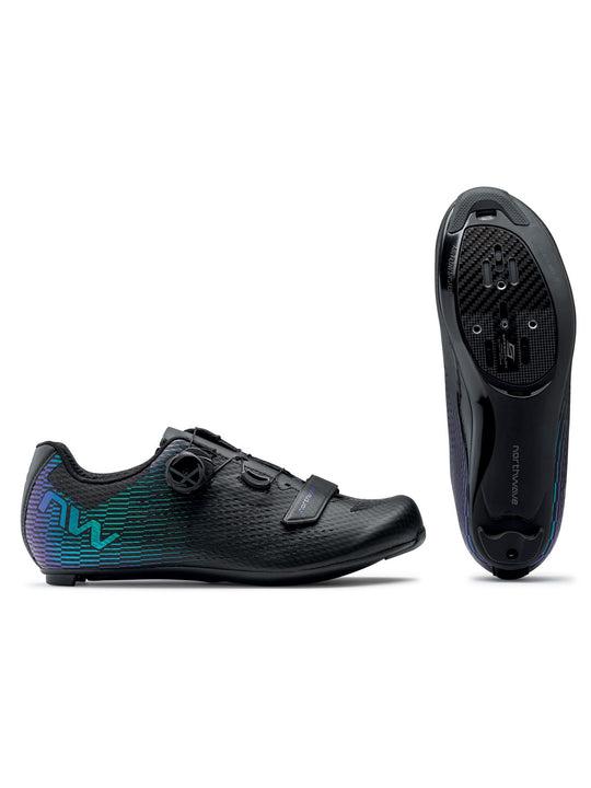 Buty rowerowe NORTHWAVE STORM CARBON 2 - czarny/niebieski - Adventure Sports
