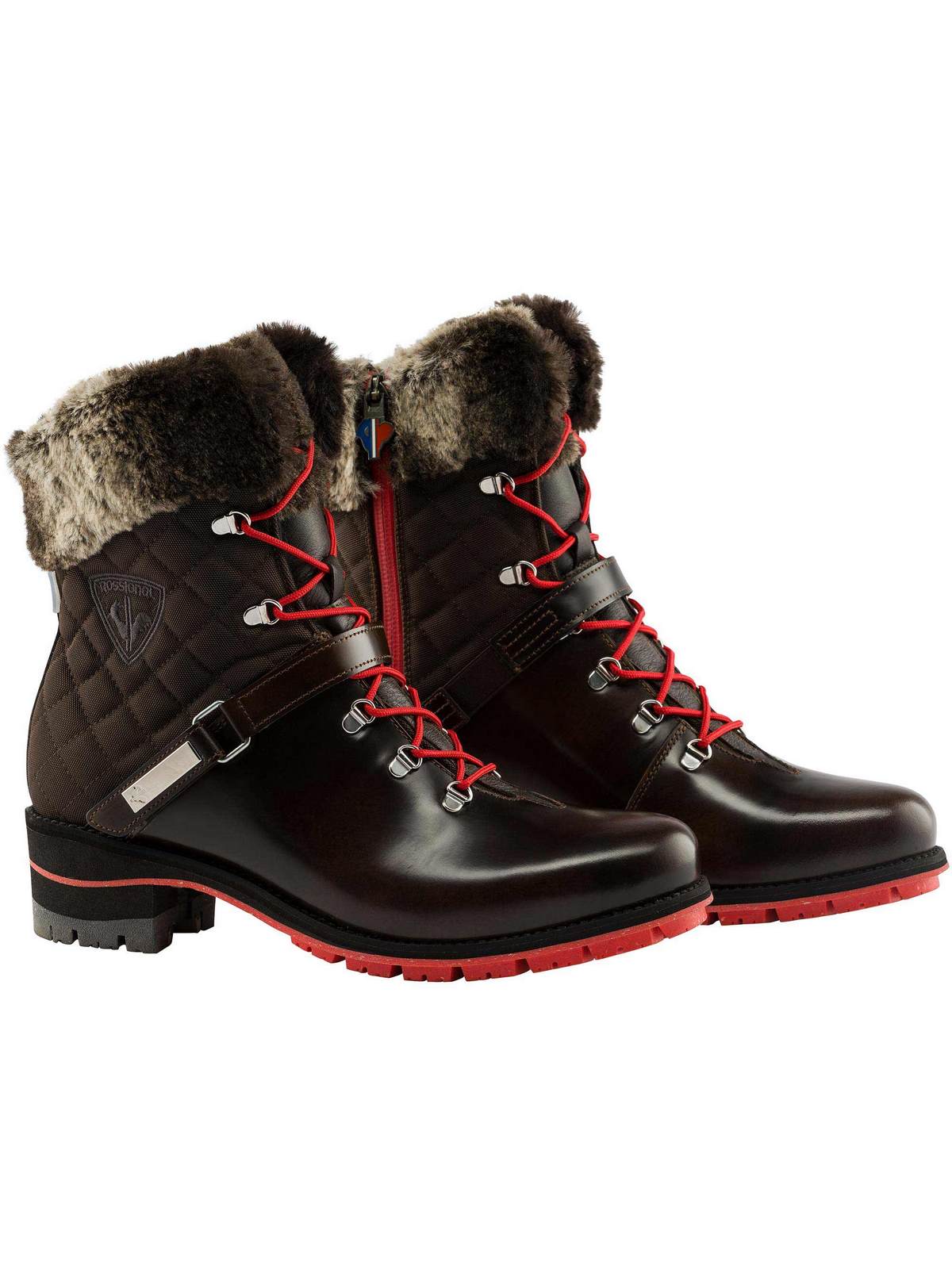 Buty zimowe Rossignol damskie W 1907 Megeve brązowe - sportowe - Adventure Sports