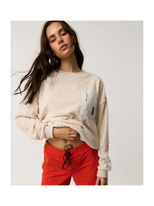 Polar damski RIP CURL S-Series Jacquard Fleece różowy

