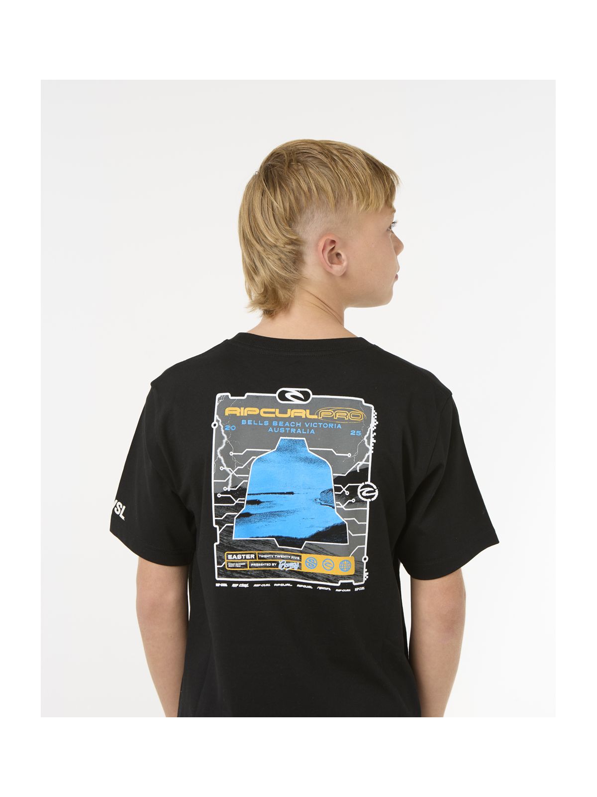 Koszulka RIP CURL Rip Curl Pro 25 Event Tee-Kid czarny