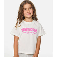Koszulka dziewczęca RIP CURL Surf Puff Relaxed Tee -Girl biała
