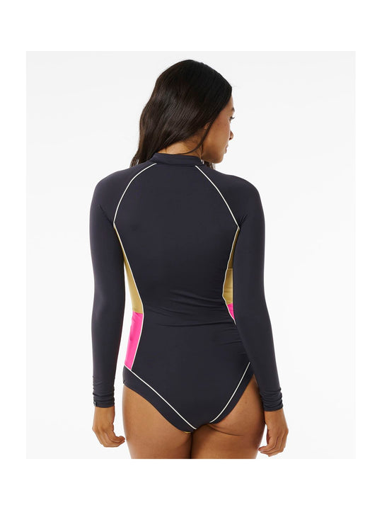 Kostium RIP CURL Hibiscus Heat Splice Upf Ssuit czarny - Lycra - Adventure Sports
