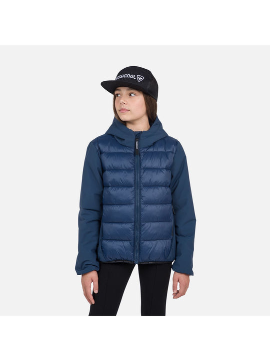 Kurtka zimowa dziecięca Rossignol Ibrid Quilted Jkt granatowy - Adventure Sports
