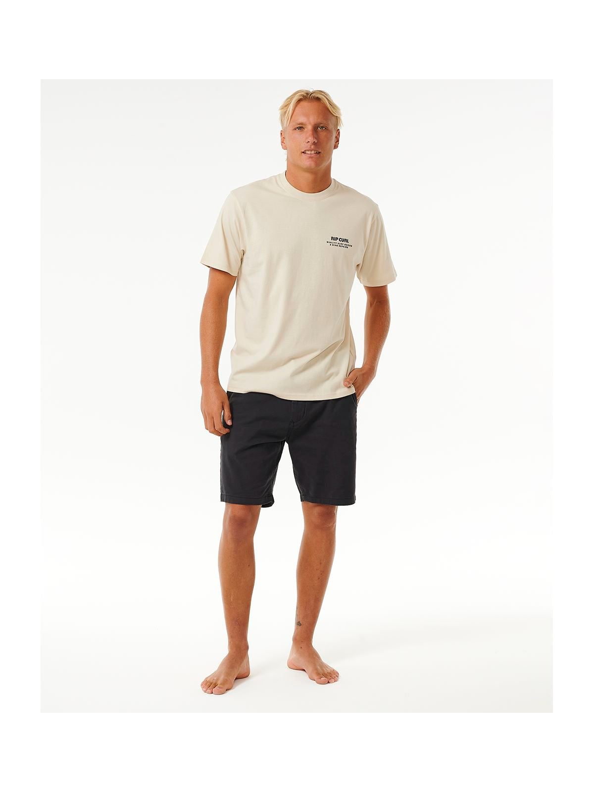 Koszulka RIP CURL Heritage Ding Repairs Tee biały - Adventure Sports