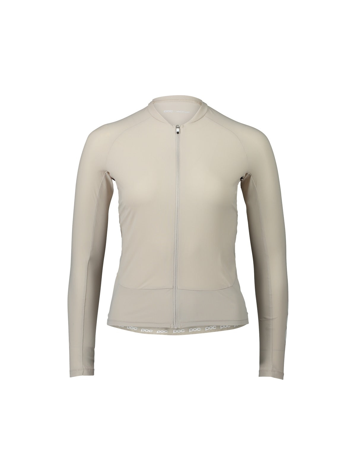 Koszulka rowerowa POC ESSENTIAL ROAD W’S LS - beżowa - Adventure Sports
