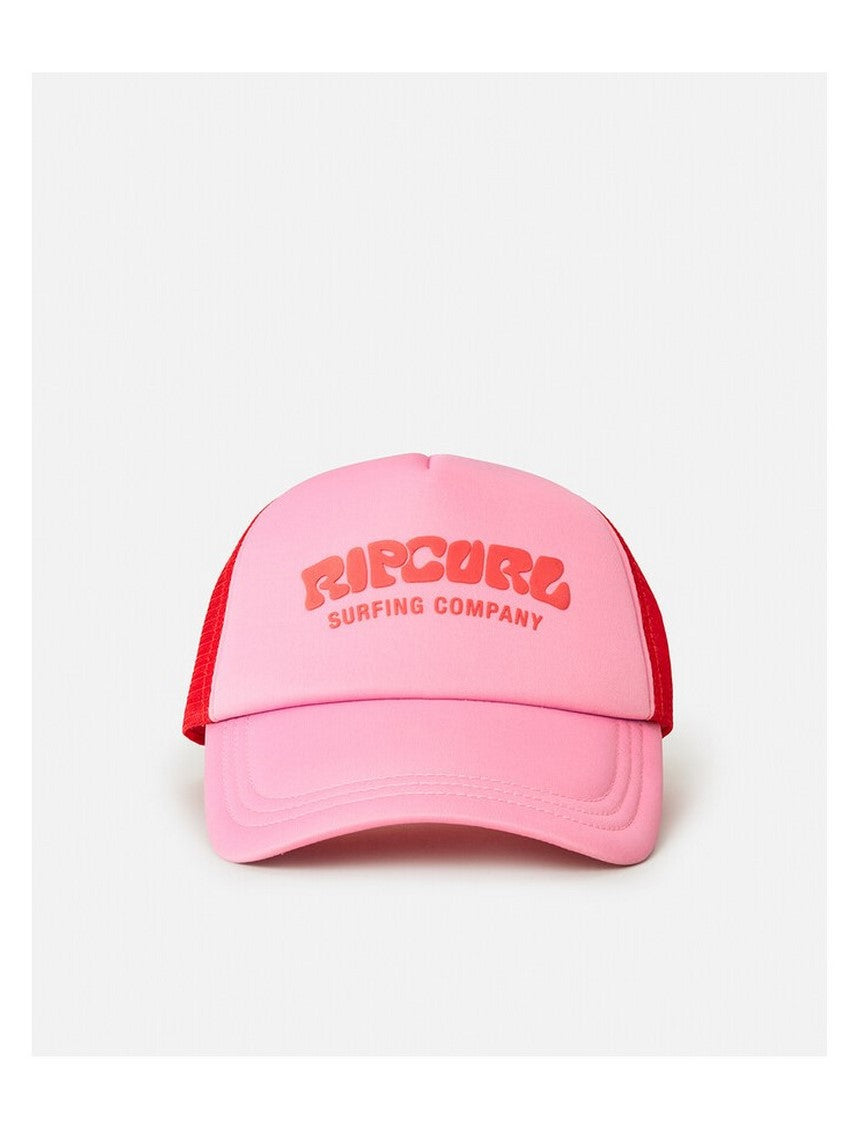 Czapka z daszkiem RIP CURL Surf Puff Trucker różowy