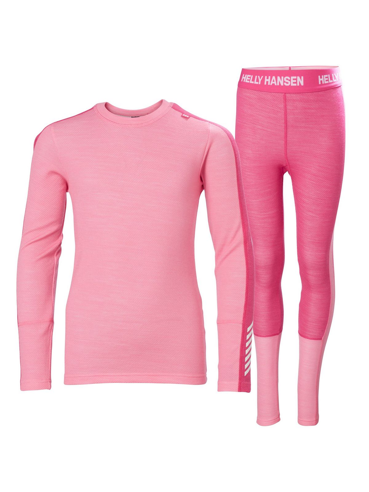 Bielizna termoaktywna dziewczęca Helly Hansen Jr Lifa Merino Midweight Set różowy - Adventure Sports