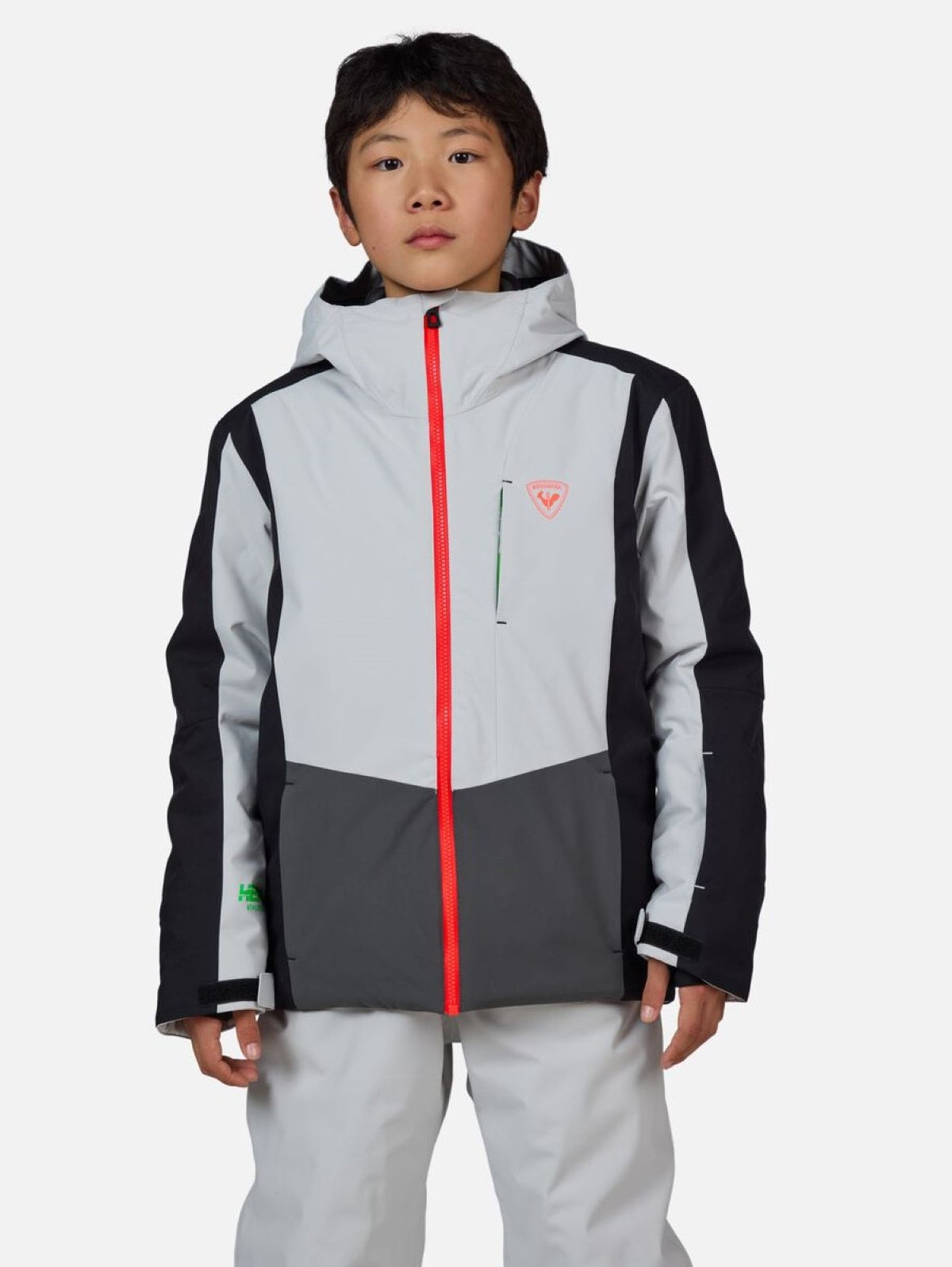 Kurtka narciarska chłopięca Rossignol Boy Hero Velika Jkt szary - Adventure Sports
