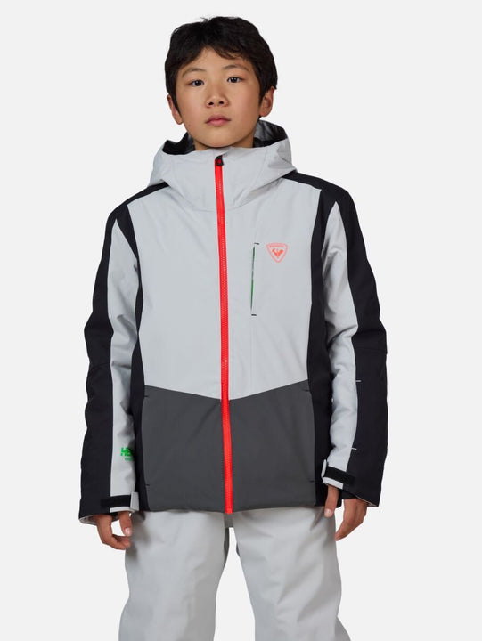 Kurtka narciarska chłopięca Rossignol Boy Hero Velika Jkt szary - Adventure Sports
