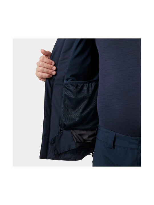 Kurtka narciarska męska HELLY HANSEN ALPHA 4.0 JACKET granatowa

