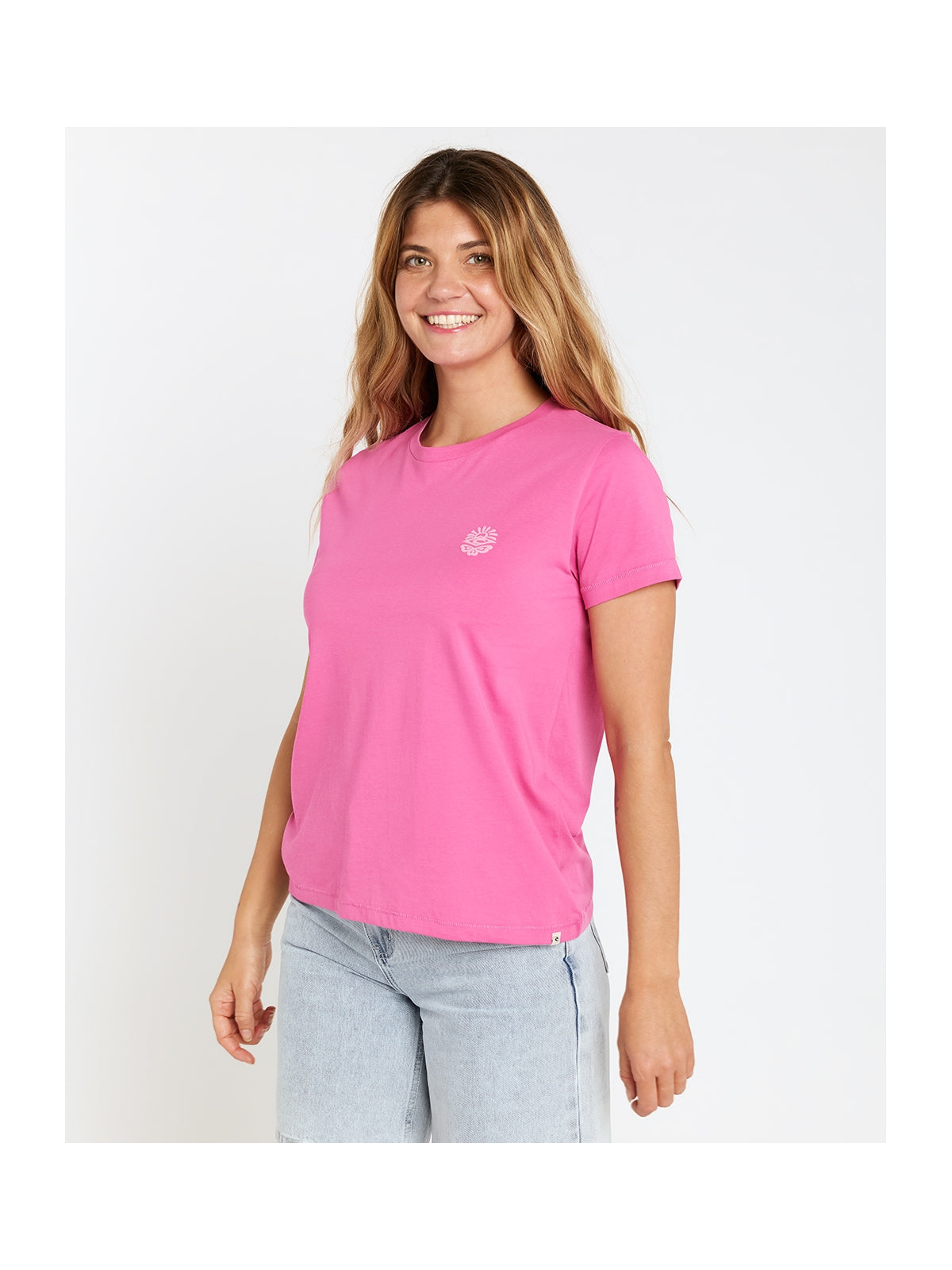 Koszulka damska RIP CURL Re-Entry Crew Tee różowa