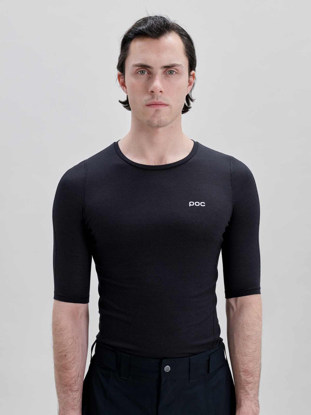 Koszulka męska POC M's Layer Mid S/S Jersey czarny