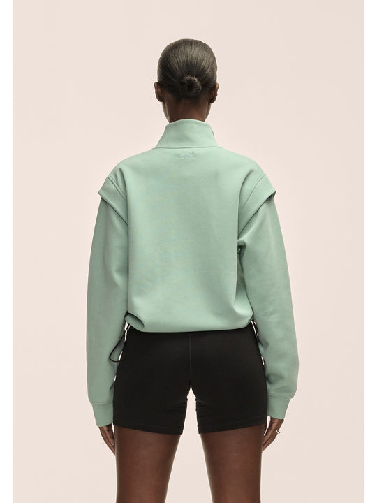 Bluza damska Casall Aria Full Zip zielony - Adventure Sports
