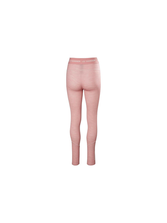 Legginsy damskie HELLY HANSEN W Lifa Merino Midweight Pant kolor różowy
