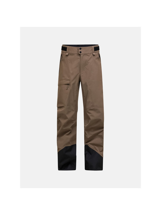 Spodnie narciarskie męskie PEAK PERFORMANCE Vertec HIPE 3L Shell Pants brązowe
