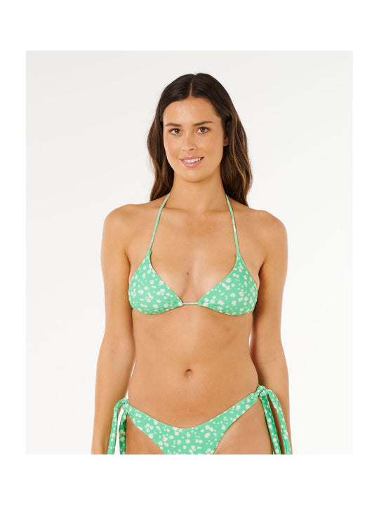 Góra bikini RIP CURL Surf Side Sliding Tri zielona
