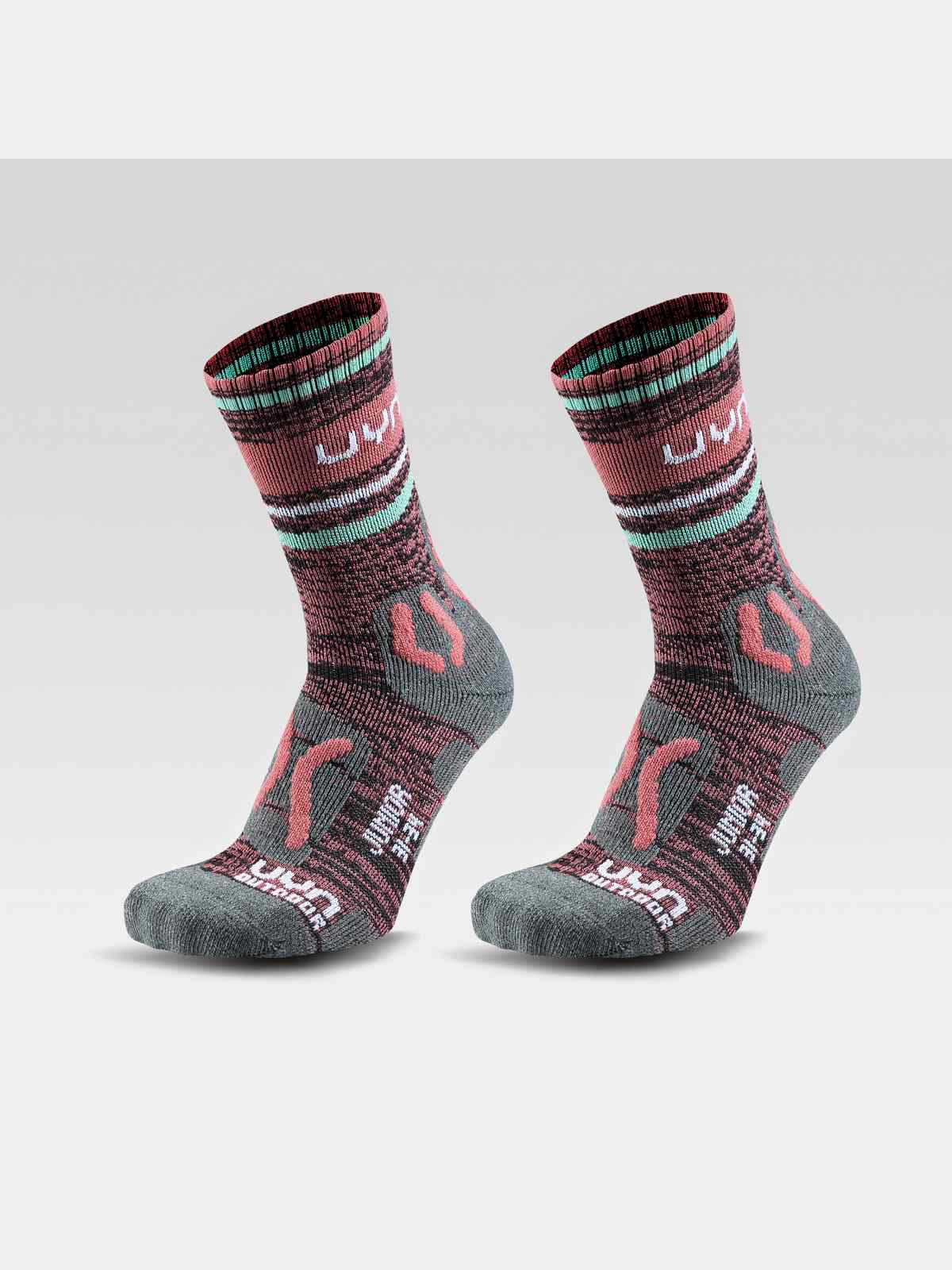 Skarpety dziecięce UYN Jr Outdoor Explorer 2 pary różowy