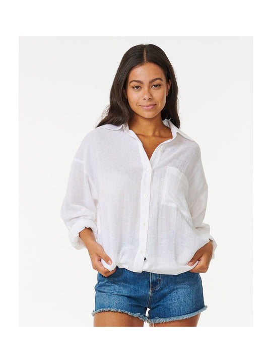 Koszula damska RIP CURL Premium Surf Holiday Shirt biała
