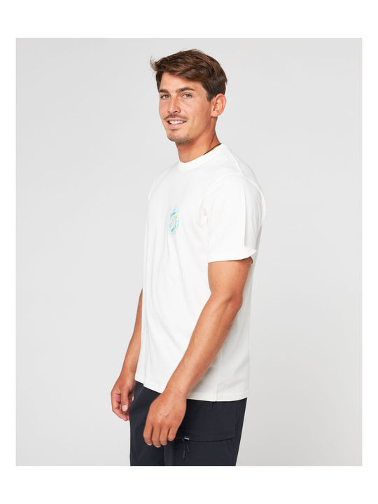 Koszulka RIP CURL Ripcurl X Ba Bapt Wetty Tee biały - Adventure Sports
