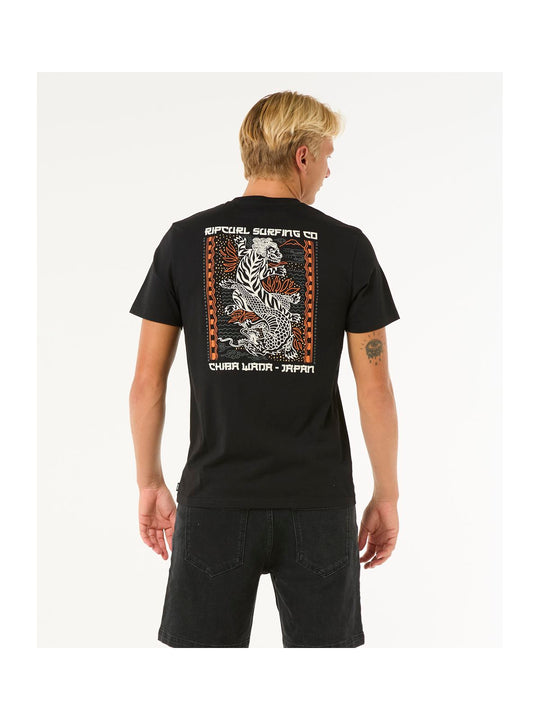 Koszulka RIP CURL Desti Animals Tee czarny
