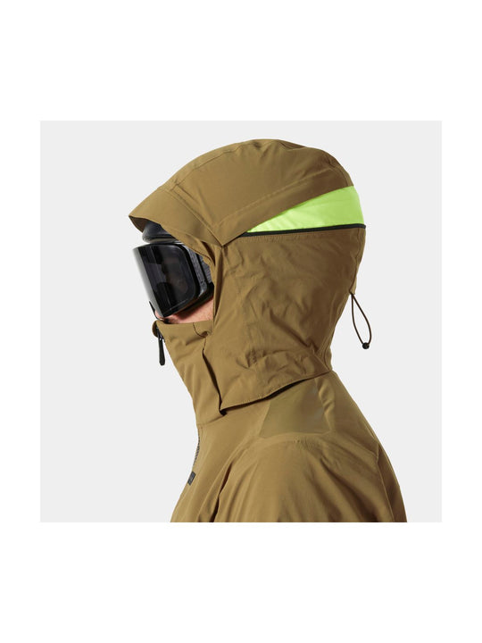 Kurtka narciarska męska HELLY HANSEN ATLAS INFINITY STRETCH JACKET brązowa
