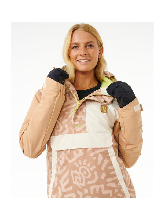 Kurtka RIP CURL Anti Series Anorak 10K beżowy - narciarska - Adventure Sports
