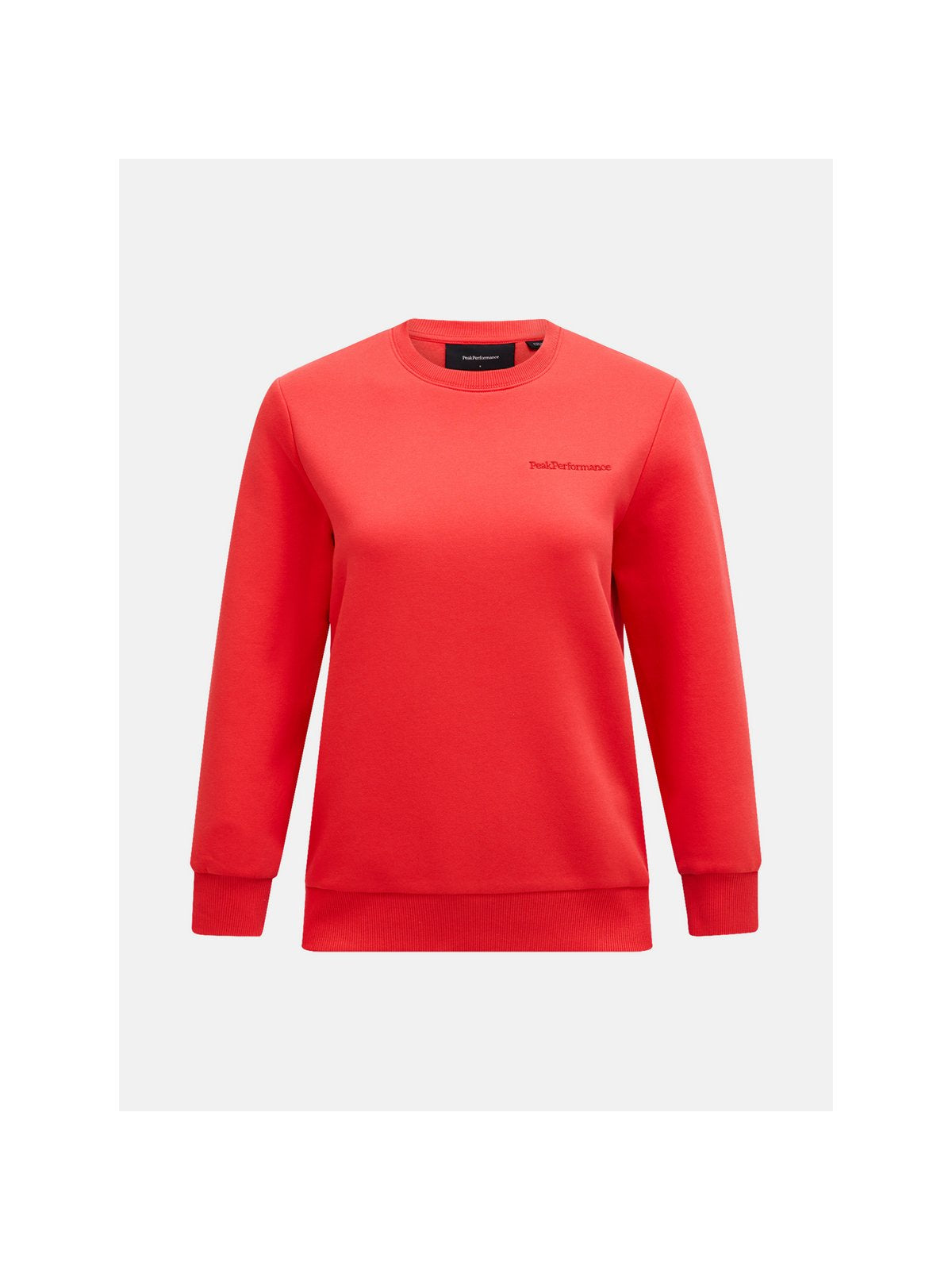 Bluza PEAK PERFORMANCE Original Small Logo Crew Women czerwony - Adventure Sports
