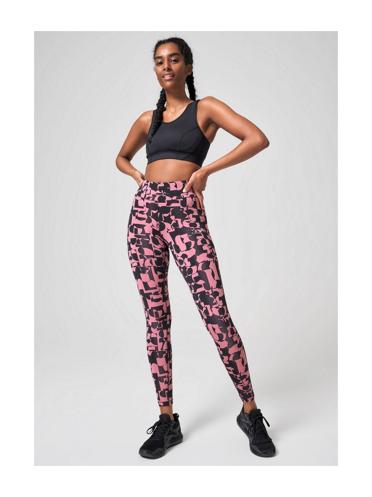 Legginsy CASALL Essential Tights Printed różowy