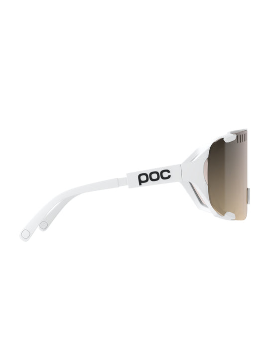 Okulary rowerowe POC Devour Mid biały - Clarity Trail/Partly Sunny Silver Cat. 2
