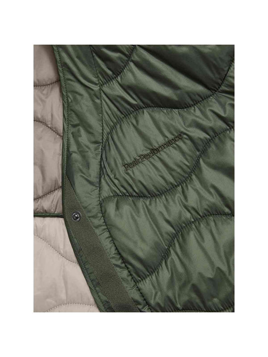 Kurtka damska pikowana Peak Performance W Helium Reversible Synth zielony - Adventure Sports
