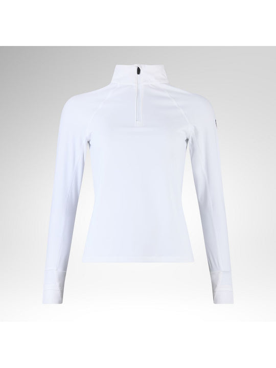 Bluza damska ROSSIGNOL W Half Zip First Layer biała
