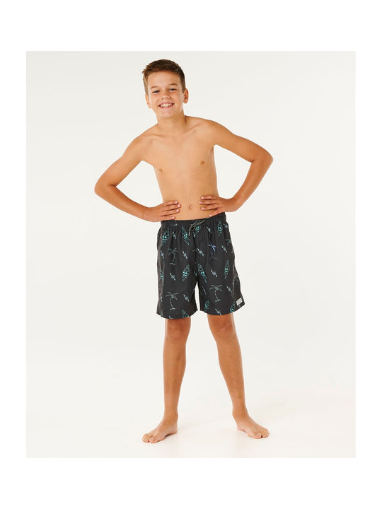 Boardshorty chłopięce RIP CURL Eternal Shred Mesh Volley-Boy czarne
