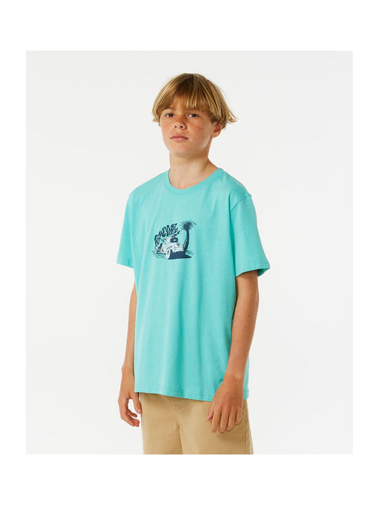 Koszulka RIP CURL Keep On Trucking Tee Boy niebieski - Adventure Sports
