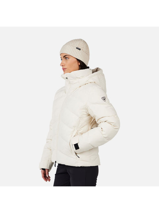 Kurtka narciarska damska ROSSIGNOL W WISPILE RIPSTOP DOWN JKT biała
