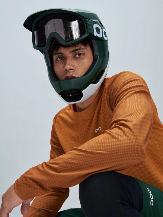 Koszulka rowerowa POC M’s Motion Air L/S Jersey brązowy - Adventure Sports
